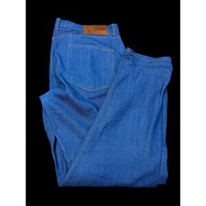 Naked And famous Super guy Sz 40x32 Island Blue Stretch Mens Denim Pants C10